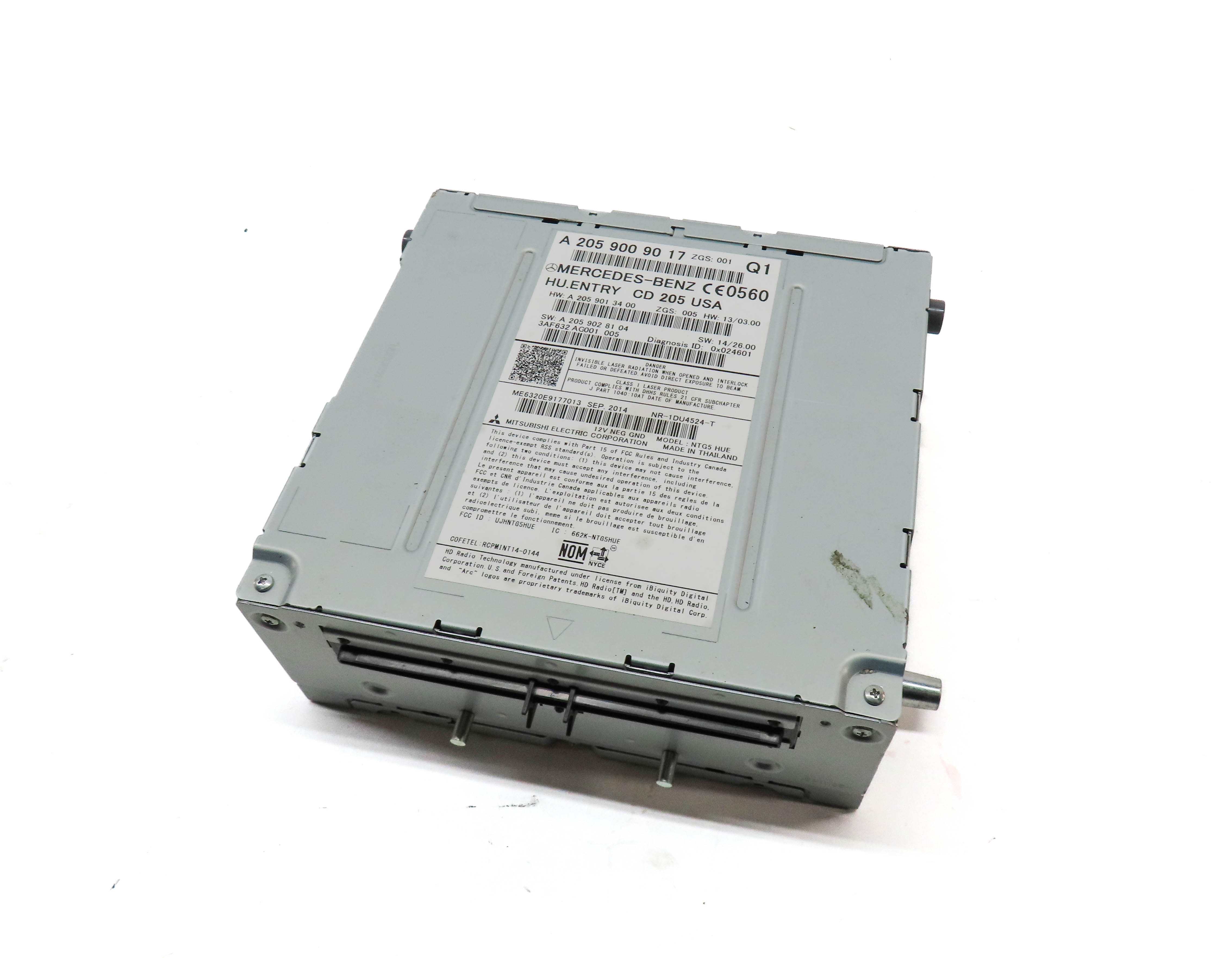 2015 MERCEDES C300 C400 C63 (W205) AM/FM RADIO STEREO CD PLAYER RECEIVER — exact item pictured